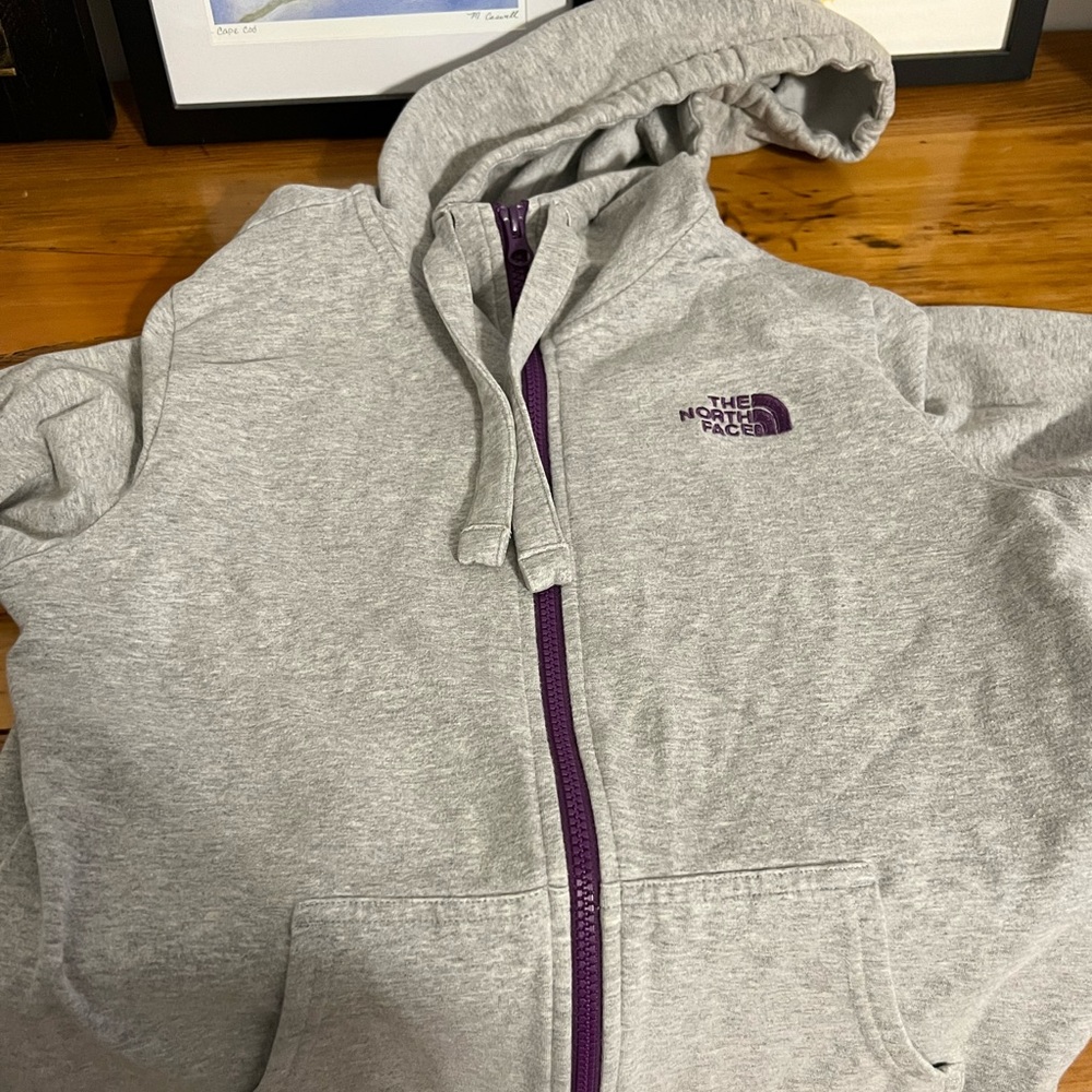 Womens North Face hooded sweatshirt